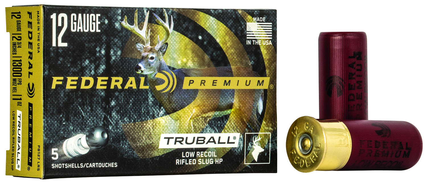 (image for) Federal PB127LRS Premium Vital-Shok TruBall 12Gauge 2.75" 1oz RifledSlug Shot - 250 Shells