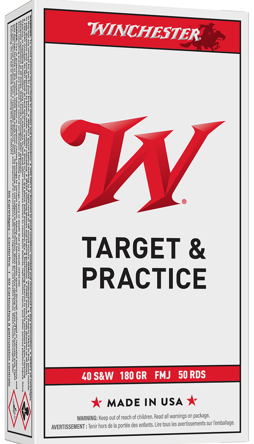 (image for) Winchester Ammo Q4238 USA 40S&W 180gr Full Metal Jacket - 500 Rounds
