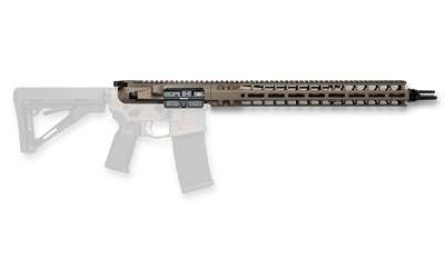 (image for) Radian Weapons, Complete Upper, 223 Wylde, 16" Barrel, 1:8 Twist, SilencerCo ASR Flash Hider, Mid Length Gas, 15" MLOK Handguard, Radian Raptor-SD Charging Handle, Radian Enhanced BCG, Brown - Click Image to Close