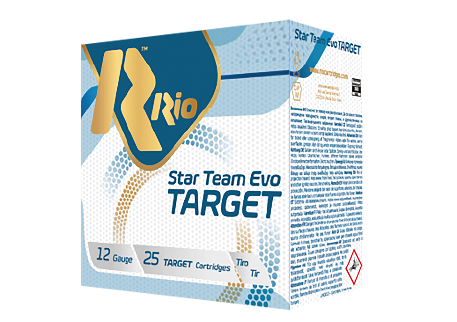 (image for) Rio Ammunition STT24LT75 Star Team EVO Target 12Gauge 2.75" 7/8oz 7.5Shot - 250 Shells
