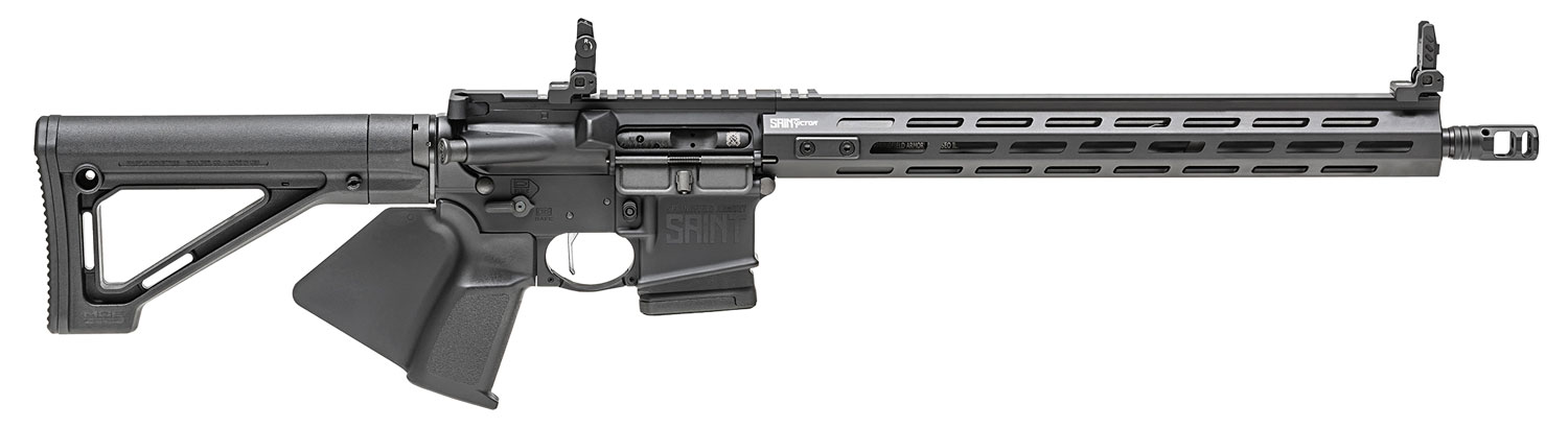 (image for) Springfield Armory STV916556BCA SAINT Victor *CA Compliant 5.56mm 10+1 16" CMV Lightweight Profile Melonite Barrel, Magpul Fixed MOE Stock, Strike Ind. Bravo Trigger Guard - Click Image to Close