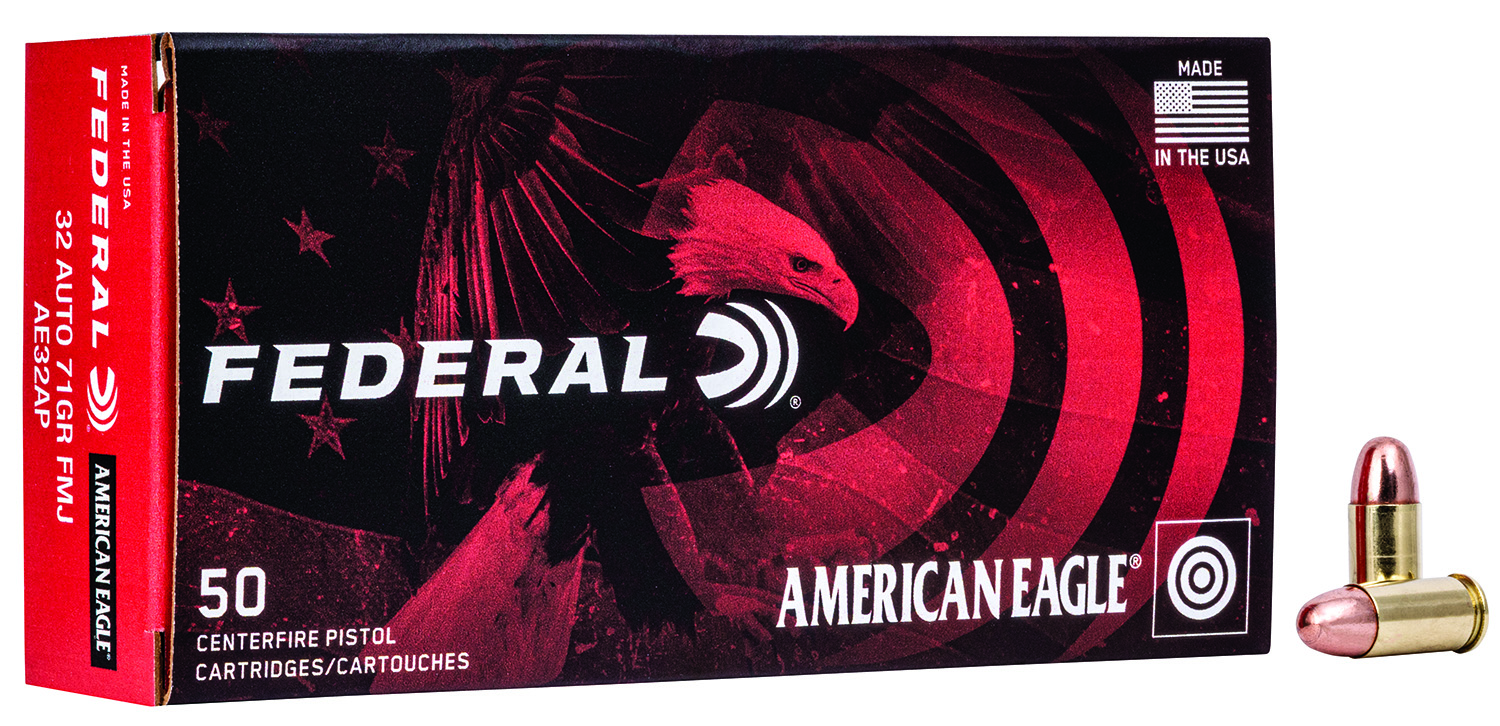 (image for) Federal AE32AP American Eagle Handgun 32 ACP 71 gr FMJ - 50 Rounds - Click Image to Close