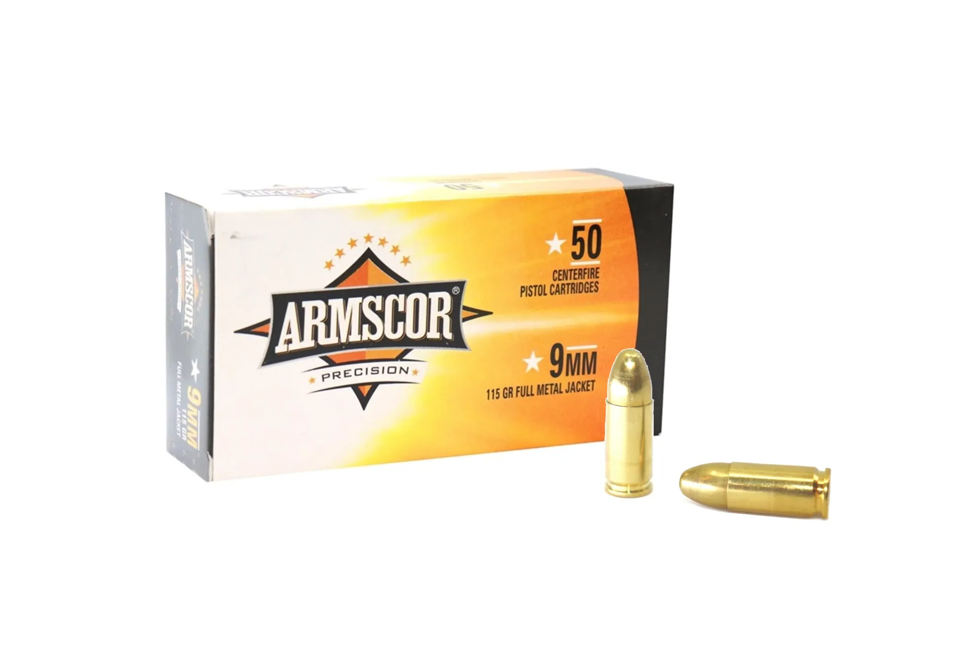 (image for) Armscor 50043 Full Metal Jacket 115 Grain 9mm Ammo Handgun Ammo - 1000 Rounds