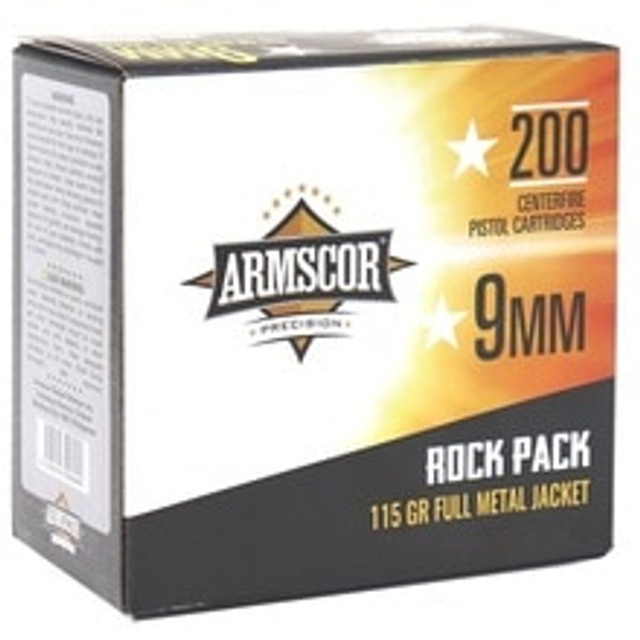 (image for) Armscor 9mm ARM50044 115 Grain FMJ - 200 Rounds - Click Image to Close