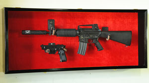 (image for) Lockable Rifle Wall Display Case w/UV Protection - Click Image to Close