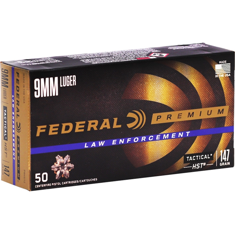(image for) Federal P9HST2 HST Micro 9mm 147 GR HSTJHP - 50 Rounds