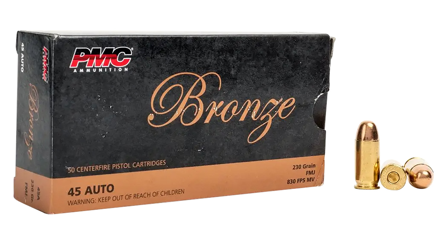 (image for) PMC 45A Bronze 45ACP 230gr FMJ - 50 rounds