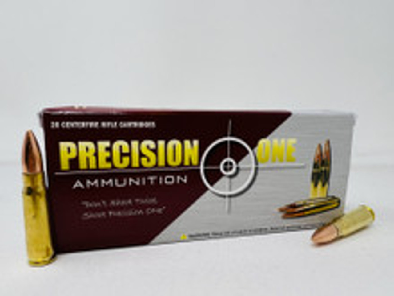 (image for) Precision One 7.62x39mm Ammunition PONE1584 123 Grain Full Metal Jacket - 200 Rounds