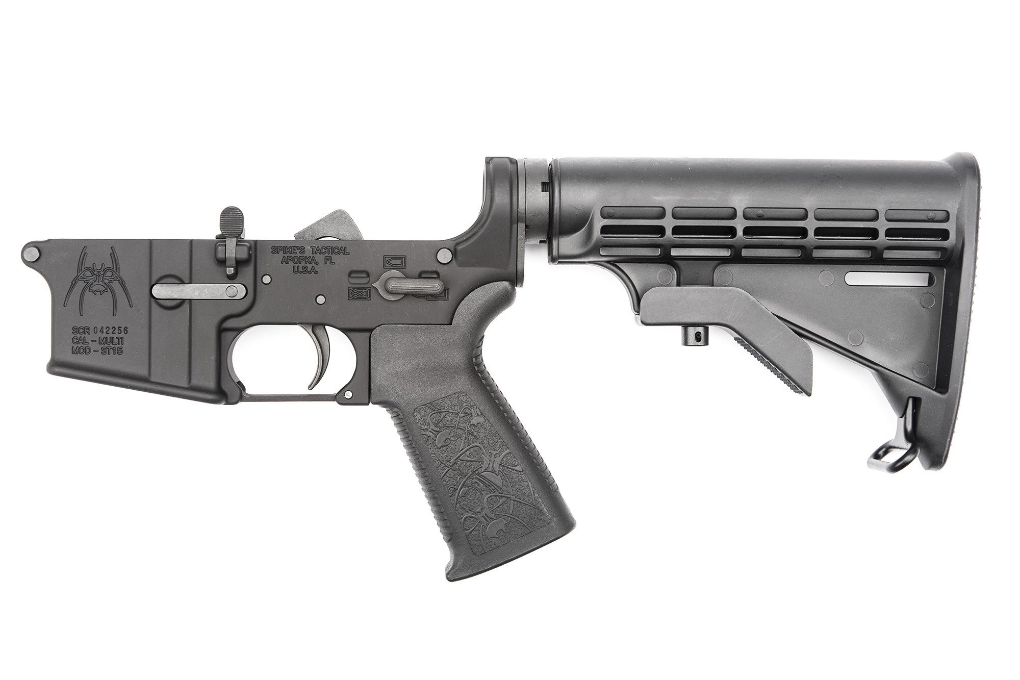 Spike's Tactical Complete Lower w/M4 stock STLC200-SBS - Click Image to Close