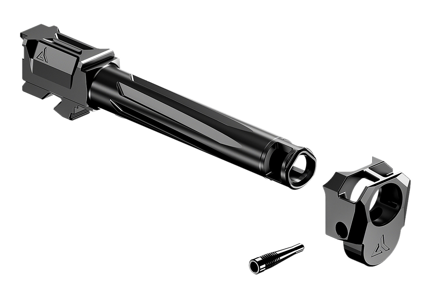 (image for) Radian Weapons R0881 Ramjet & Afterburner Combo 9mm Luger Compatible w/Glock 17 Gen3 Black Stainless Steel
