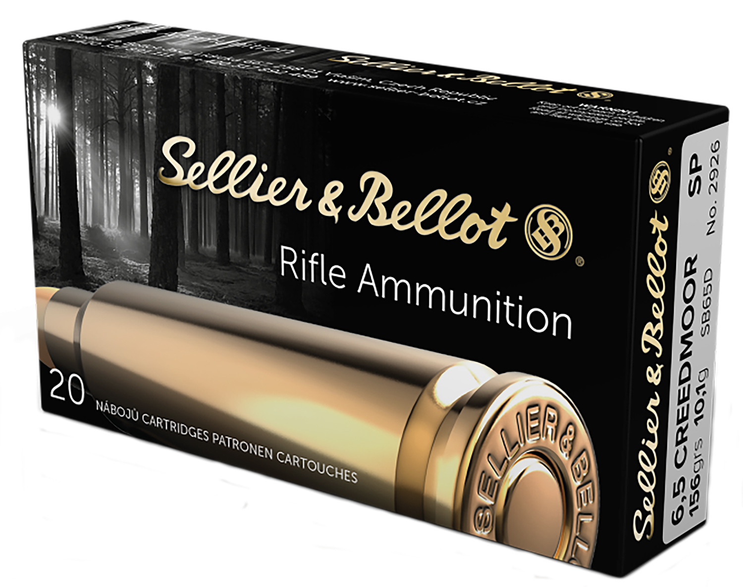 (image for) Sellier & Bellot SB65D 6.5 Creedmoor 156gr SP - 200 Rounds - Click Image to Close