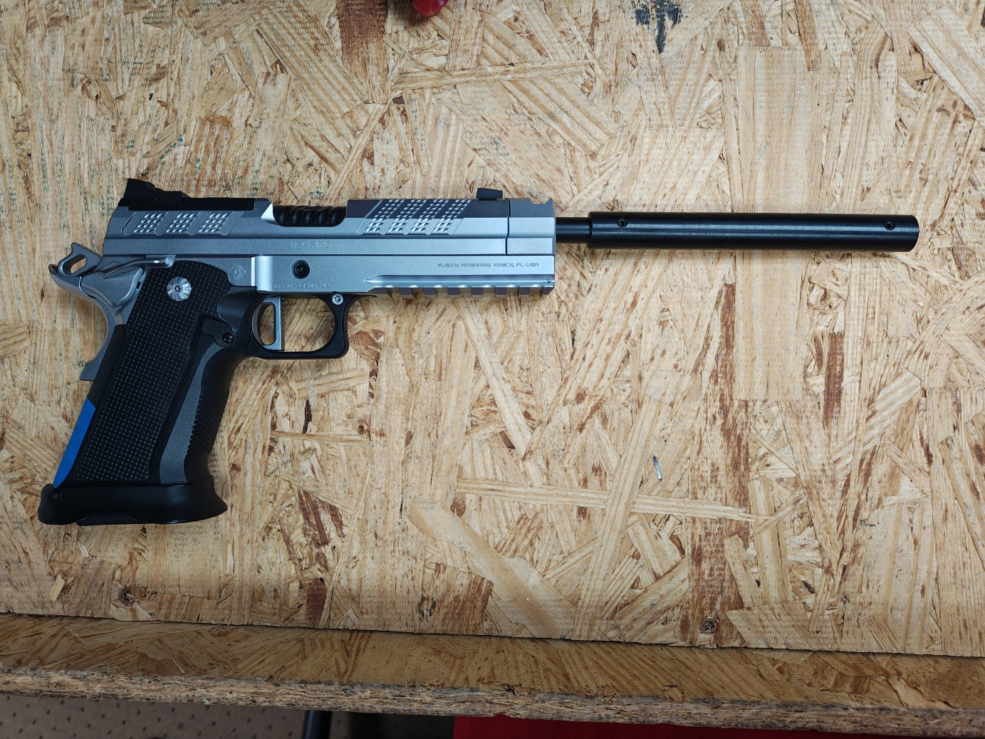 (image for) Fusion Firearms XP-Pro Comp, 25acp, Chrome. Single Shot. *CA Legal*