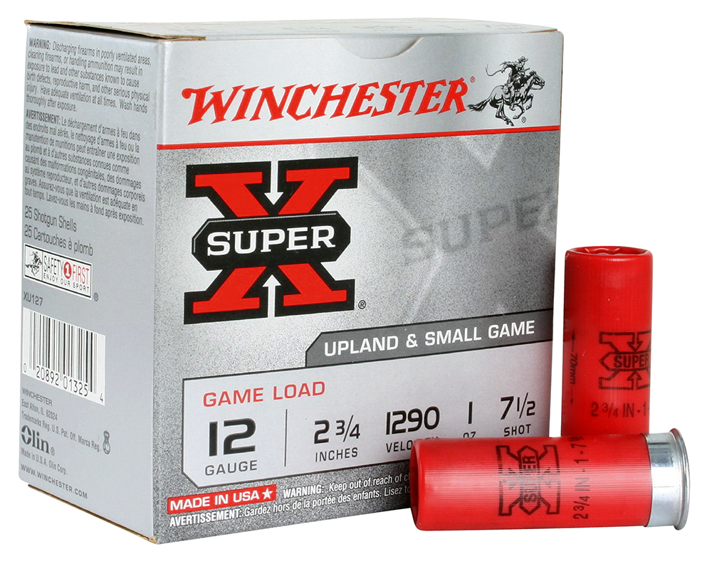 (image for) Winchester XU127 Super X 12ga 2.75" 1oz #7.5 - 250 Shells